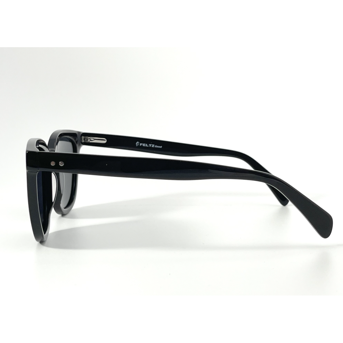 Black on Black Retro Acetate Polarized Unisex Sunglasses