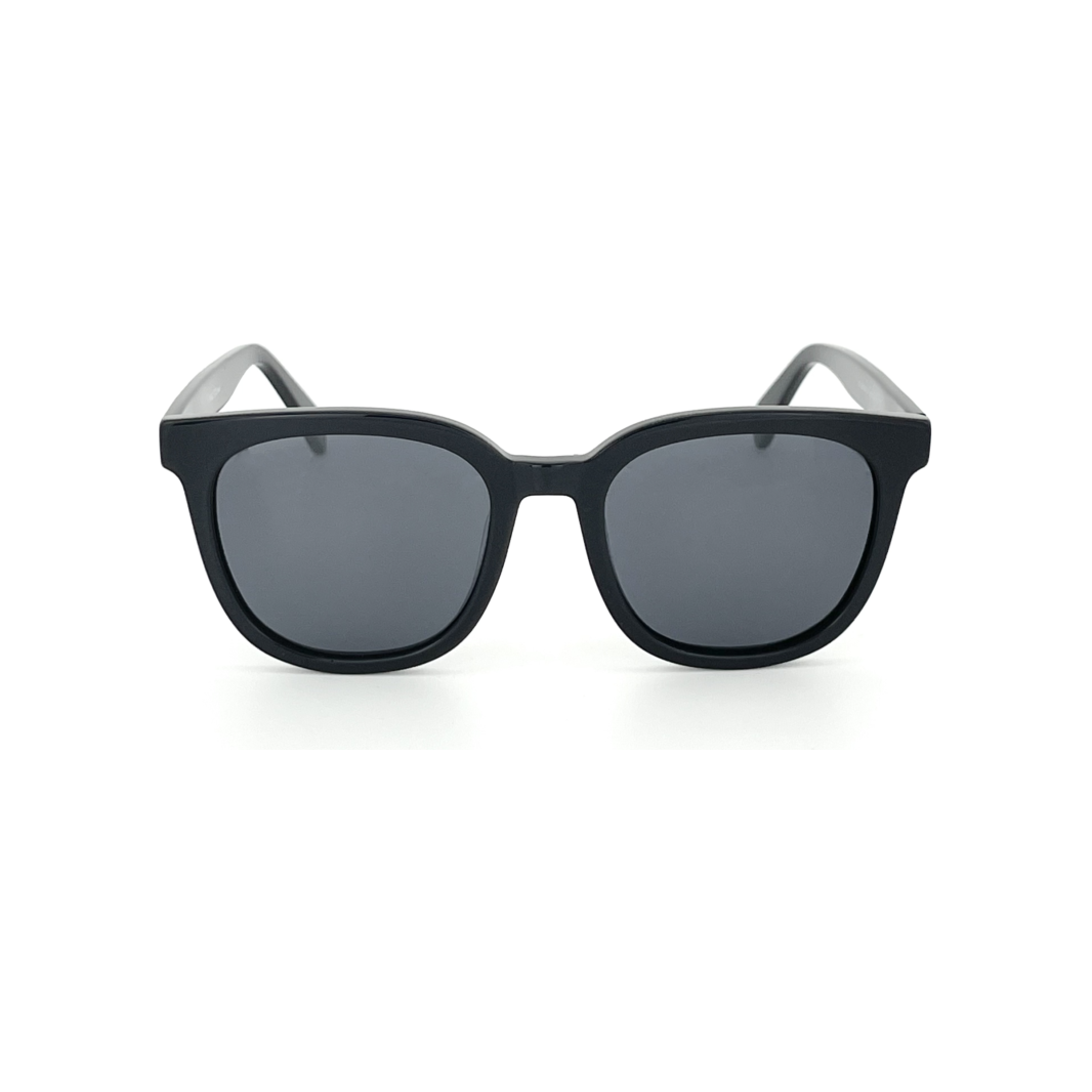 Black on Black Retro Acetate Polarized Unisex Sunglasses