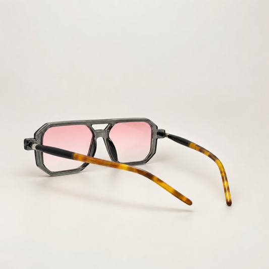 Aviator Tortoise Square Vintage Fashion Designer Unisex Sunglasses