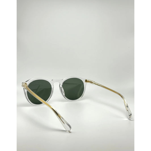 Crystal Quartz Green Acetate Polarized Unisex Sunglasses