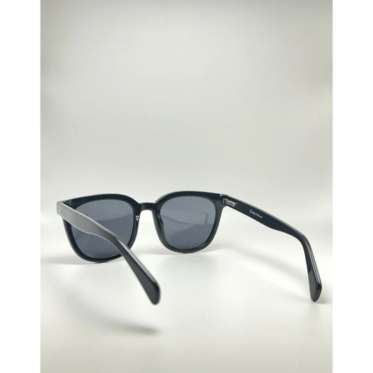 Black on Black Retro Acetate Polarized Unisex Sunglasses