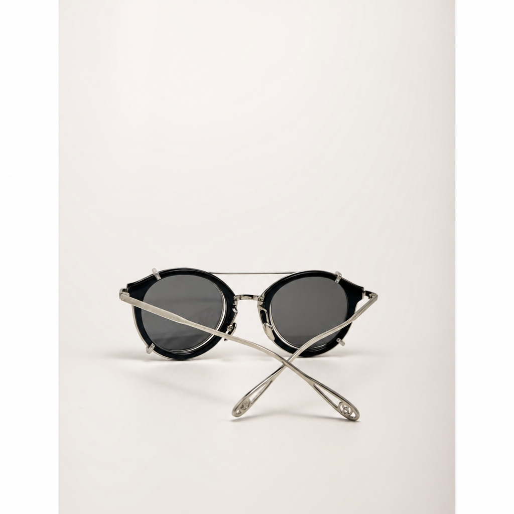 Classic Double Lens Retro Steampunk Design Unisex Sunglasses