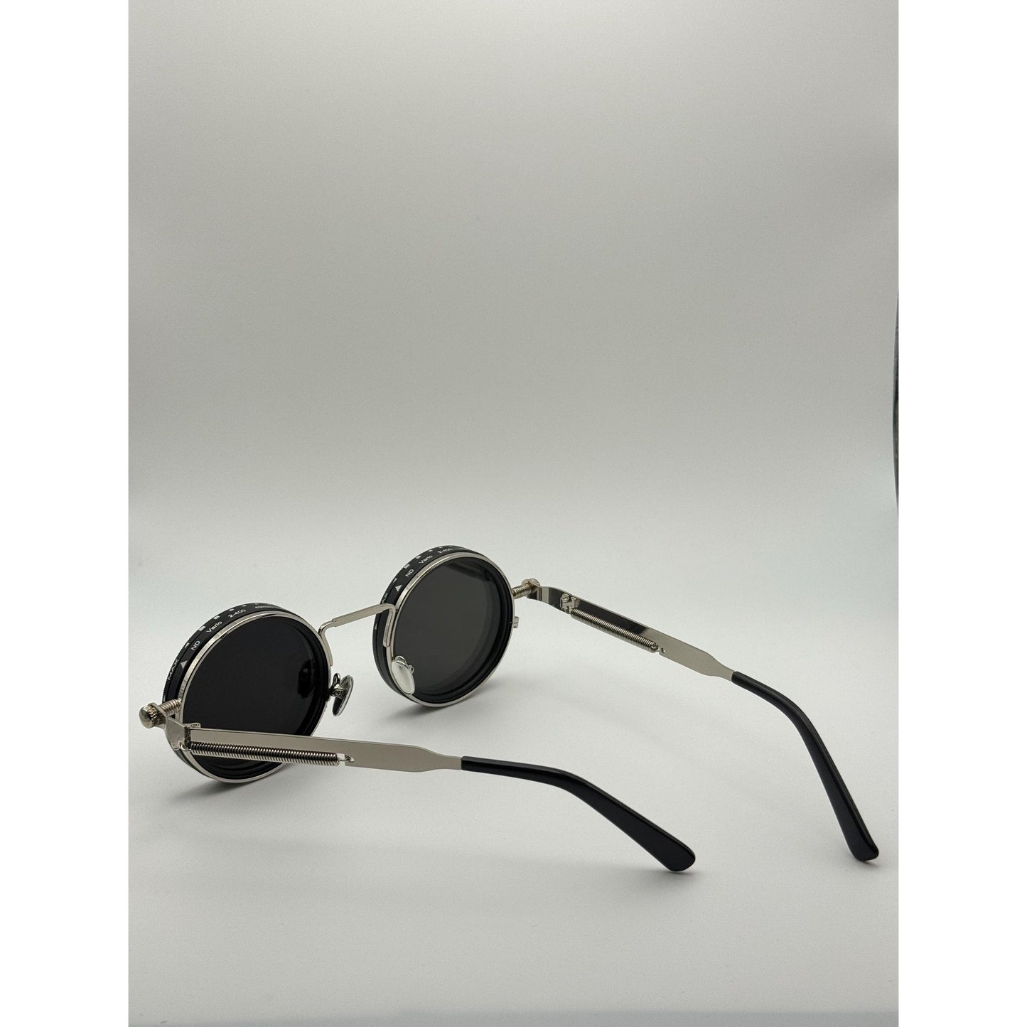 Adjustable Tint Steampunk Sunglasses | Rotating Polarized UV400 Retro Goggles for Men & Women with Personalized Sunglasses Case