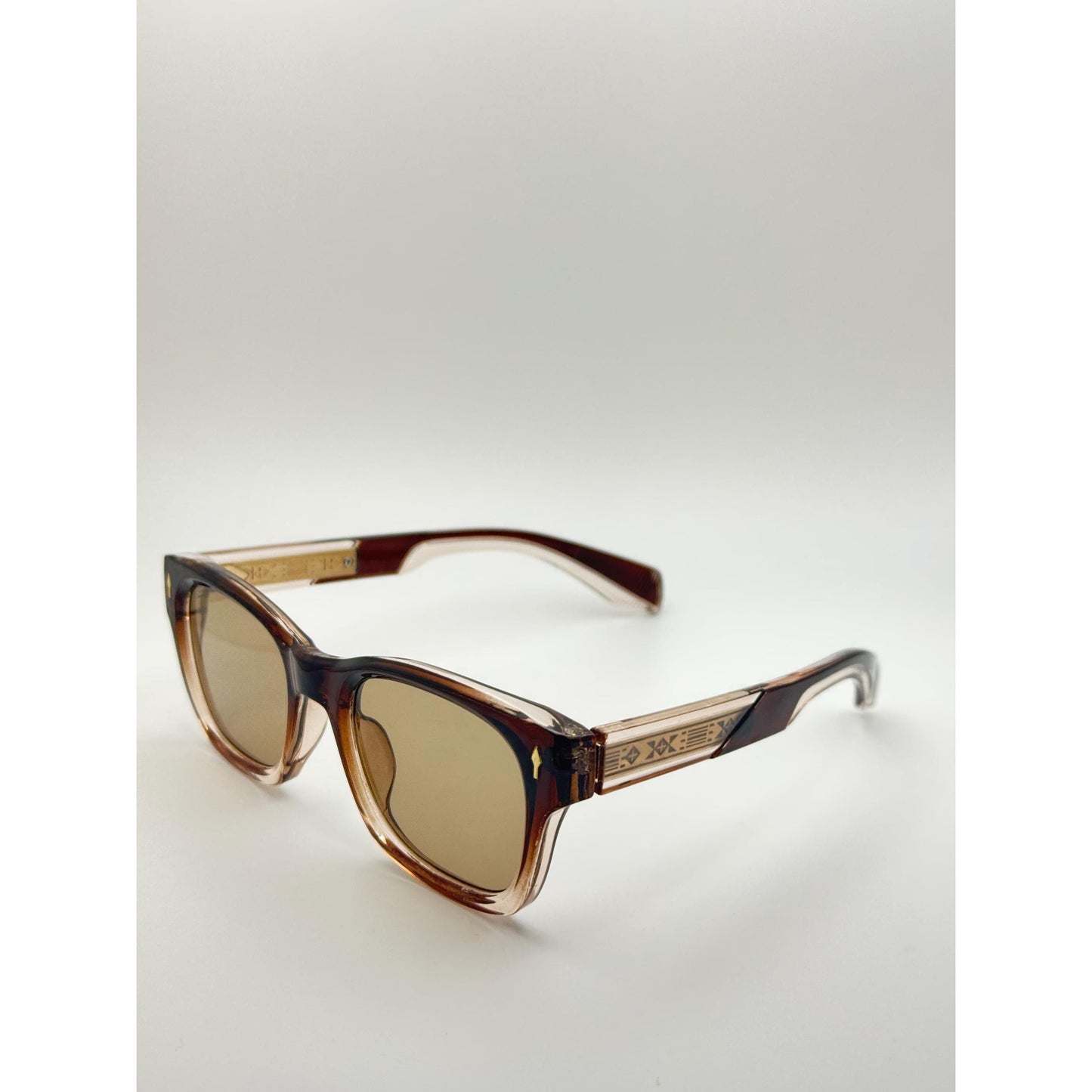 Unisex Retro-Inspired Square Sunglasses with UV400 Protection & Personalized Sunglasses Case