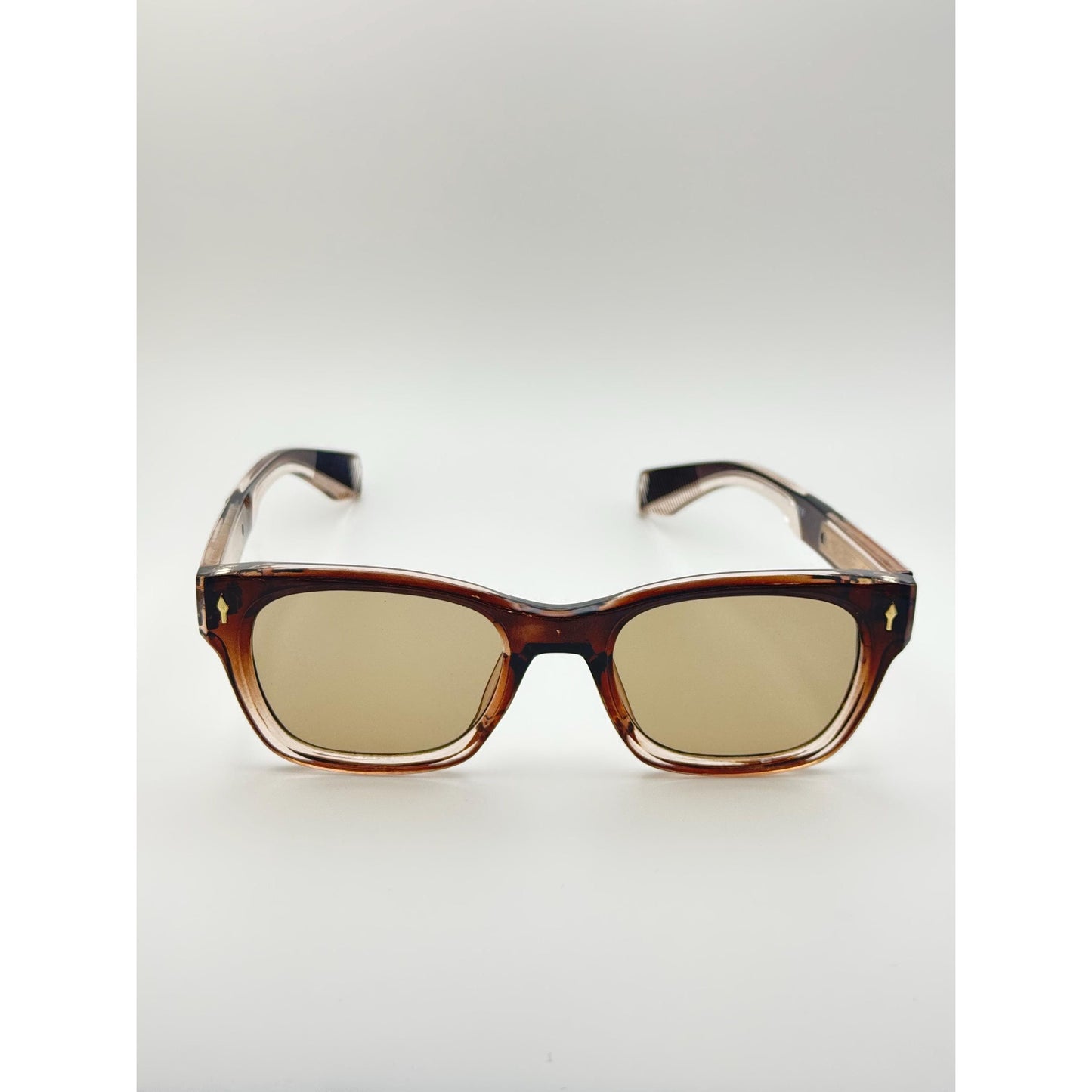 Unisex Retro-Inspired Square Sunglasses with UV400 Protection & Personalized Sunglasses Case