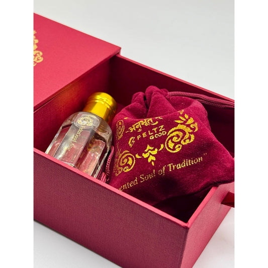 White Oudh Attar Perfume Oil: Vegan Agarwood, Handmade in Kannauj, Gift Box