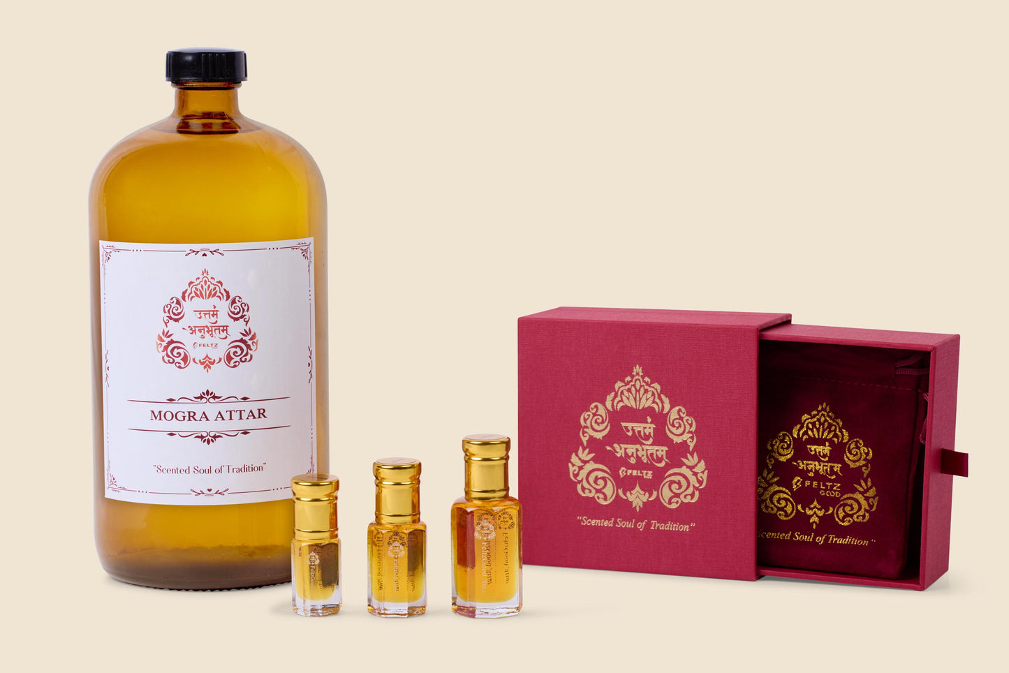 Arabian Jasmine Attar Perfume Oil: Vegan Mogra Fragrance Gift Box