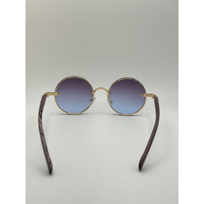 Round Vintage Sunglasses For Women Men Gradient Tinted Retro Circle Shades Gold Frame Boho Festival Eyewear Uv400 adjustable tint sunglasses - View 11