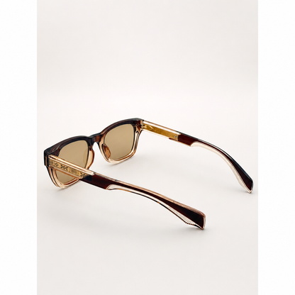 Unisex Retro-Inspired Square Sunglasses with UV400 Protection & Personalized Sunglasses Case