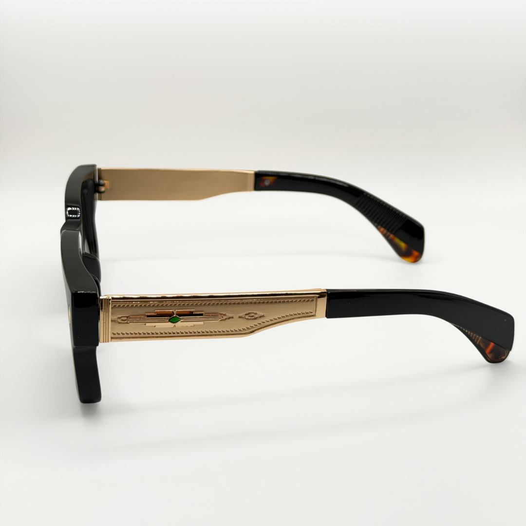 Vintage Polarized Square Sunglasses Amber Gold Frame adjustable tint sunglasses - View 32