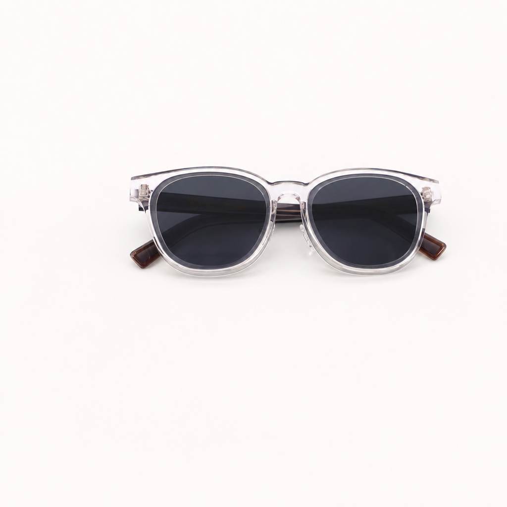 Crystal Dark Chocolate Acetate Polarized Unisex Sunglasses