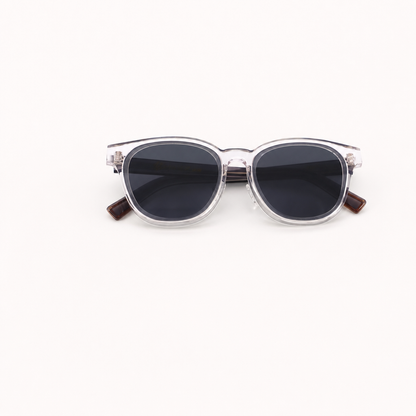 Crystal Dark Chocolate Acetate Polarized Unisex Sunglasses