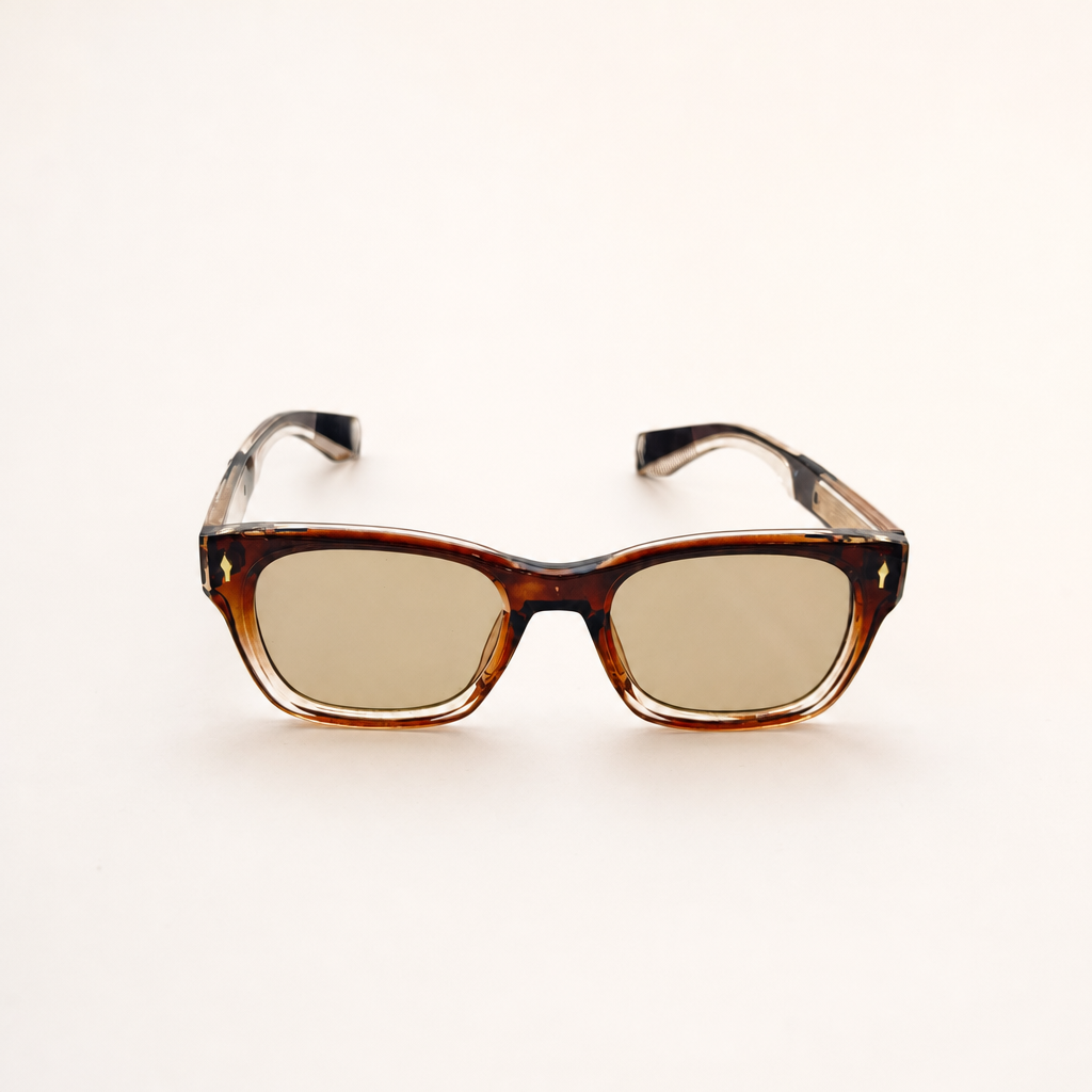 Unisex Retro-Inspired Square Sunglasses with UV400 Protection & Personalized Sunglasses Case