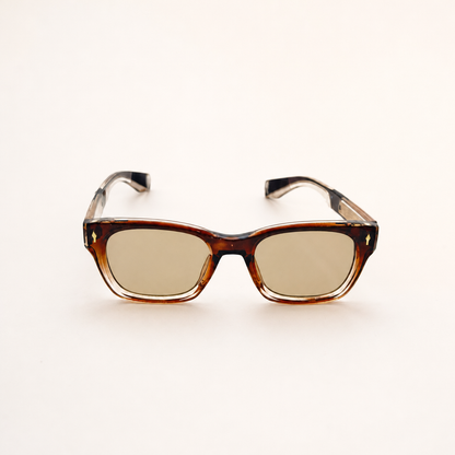 Unisex Retro-Inspired Square Sunglasses with UV400 Protection & Personalized Sunglasses Case