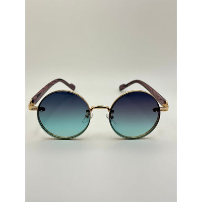 Round Vintage Sunglasses For Women Men Gradient Tinted Retro Circle Shades Gold Frame Boho Festival Eyewear Uv400 adjustable tint sunglasses - View 4
