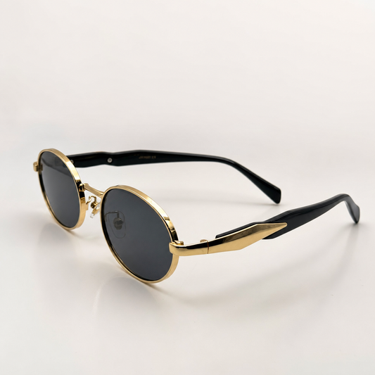 Vintage-Inspired Oval Sunglasses: Retro Steampunk Gothic Unisex Eyewear for Festivals & Summer