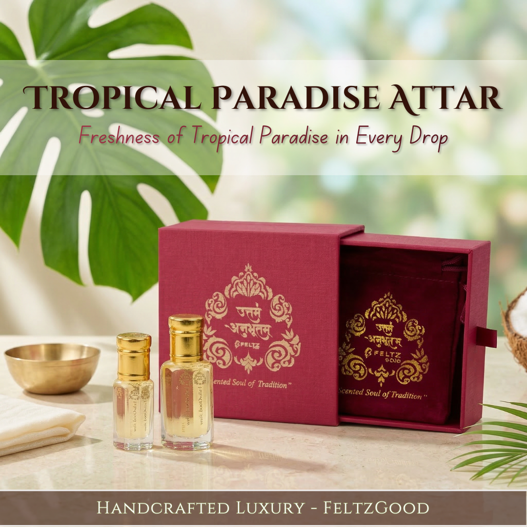 Tropical Paradise Perfume Oil Fruity Floral Attar Alcohol Free - Alcohol-Free Traditional Indian Attar Perfume Oil - View 1