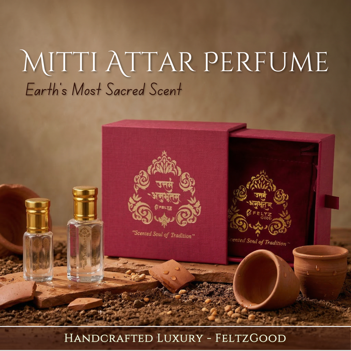 Mitti Attar Perfume Oil Earthy Rain Scent Vegan Alcohol Free Perfume - Alcohol-Free Traditional Indian Attar Perfume Oil - View 1