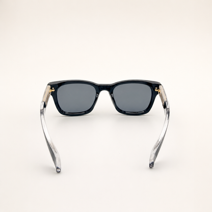Unisex Retro-Inspired Square Sunglasses with UV400 Protection & Personalized Sunglasses Case