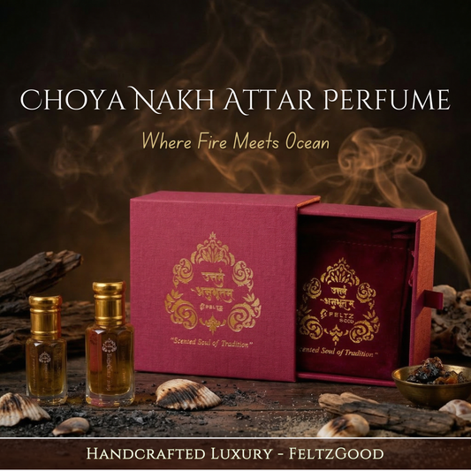 Choya Nakh Attar Perfume Oil: Smoky Seashell, Vegan Alcohol-Free