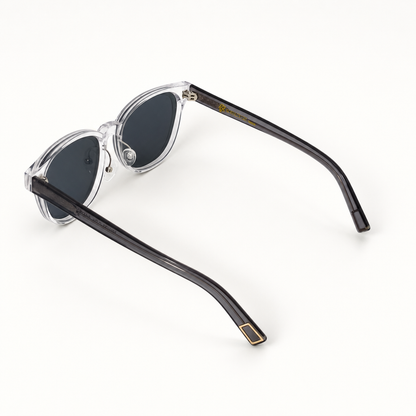 Crystal Dark Chocolate Acetate Polarized Unisex Sunglasses