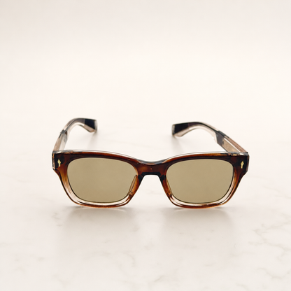 Unisex Retro-Inspired Square Sunglasses with UV400 Protection & Personalized Sunglasses Case