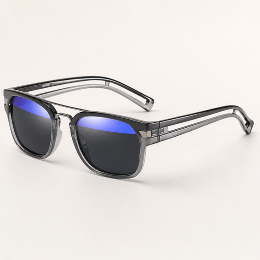 Exclusive Polarized Sport Design Dubery Square Mirror Unisex Sunglasses