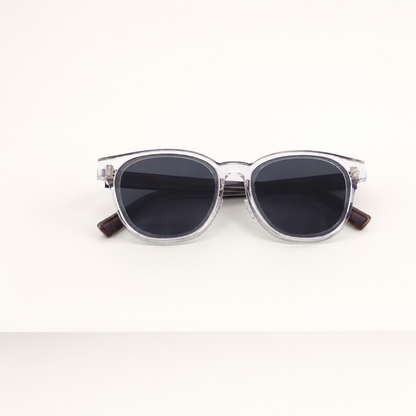 Crystal Dark Chocolate Acetate Polarized Unisex Sunglasses