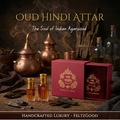 Oud Hindi Attar Perfume Oil Traditional Indian Agarwood Vegan Alcohol Free - Alcohol-Free Traditional Indian Attar Perfume Oil - View 1