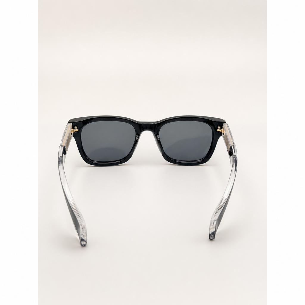 Unisex Retro-Inspired Square Sunglasses with UV400 Protection & Personalized Sunglasses Case