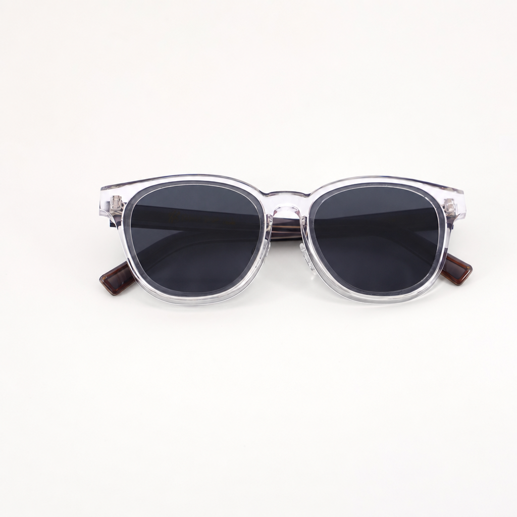 Crystal Dark Chocolate Acetate Polarized Unisex Sunglasses