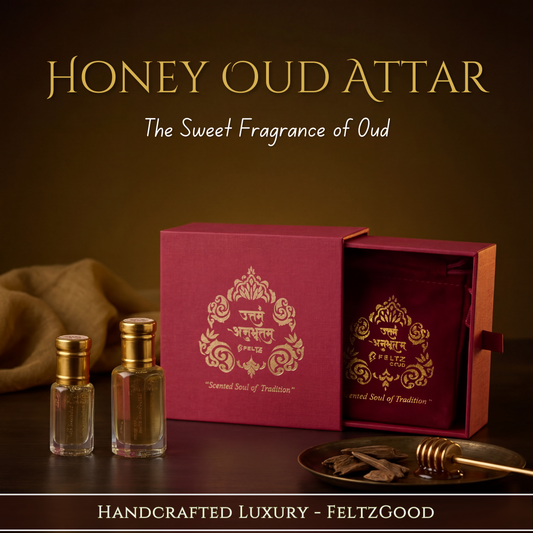 Honey Oud Attar | Natural Arabian Perfume Oil, Alcohol-Free