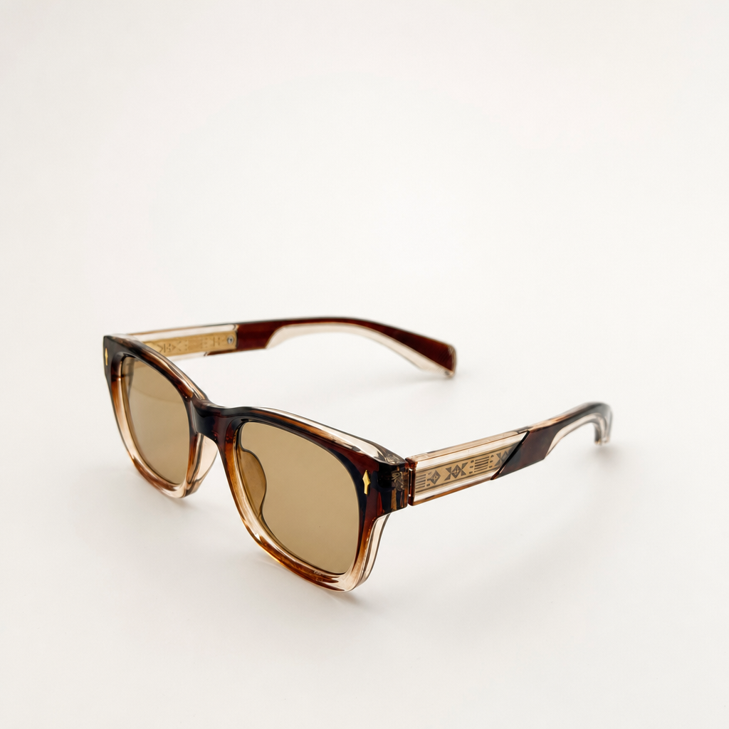 Unisex Retro-Inspired Square Sunglasses with UV400 Protection & Personalized Sunglasses Case