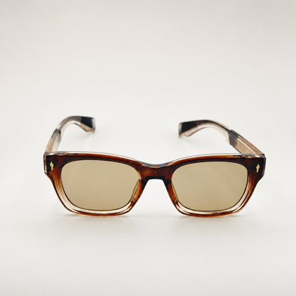 Unisex Retro-Inspired Square Sunglasses with UV400 Protection & Personalized Sunglasses Case