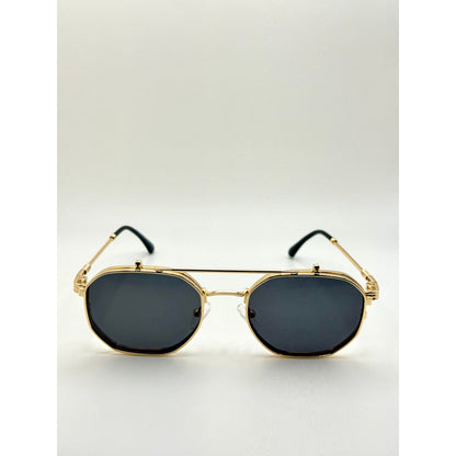 Flip Up Sunglasses For Men Women Vintage Metal Frame Adjustable Lift Up Lens Retro Steampunk Style Shades Fashion And Festival Eyewear adjustable tint sunglasses - View 7