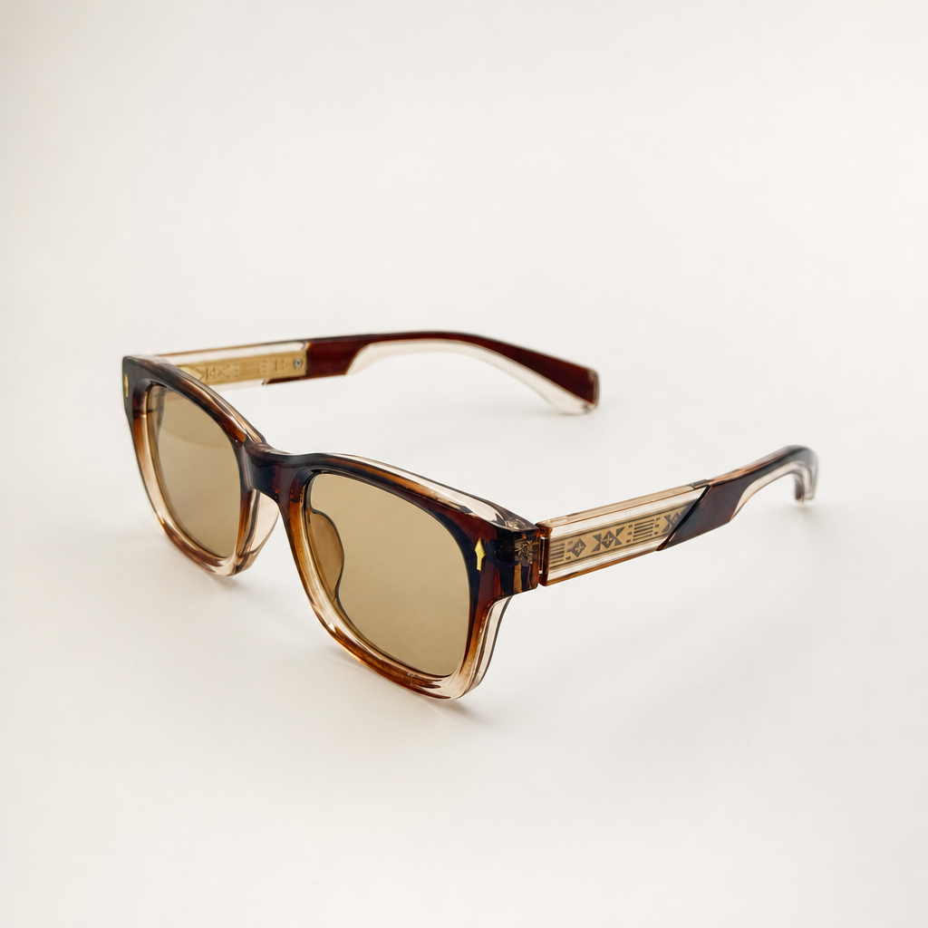 Unisex Retro-Inspired Square Sunglasses with UV400 Protection & Personalized Sunglasses Case