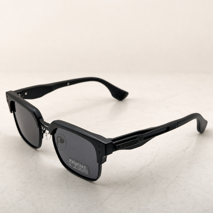 Vintage Polarized Shades | Retro Square UV400 Eyewear | Acetate Frame Style