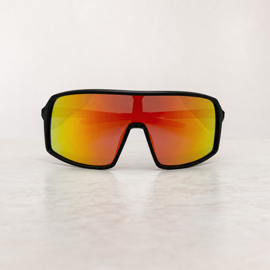 Polarized Red Mirrored Sports & Outdoors Sunglasses with UV400 Protection For Men And Women