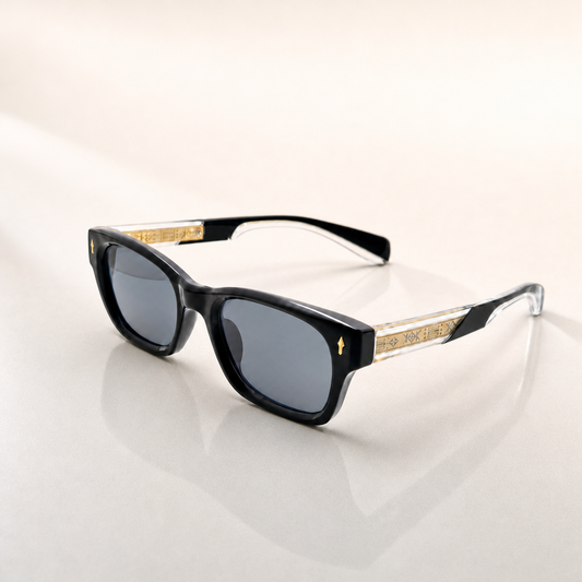 Unisex Retro-Inspired Square Sunglasses with UV400 Protection & Personalized Sunglasses Case