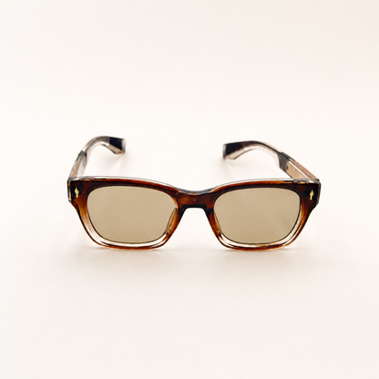 Unisex Retro-Inspired Square Sunglasses with UV400 Protection & Personalized Sunglasses Case