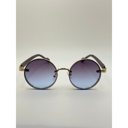 Round Vintage Sunglasses For Women Men Gradient Tinted Retro Circle Shades Gold Frame Boho Festival Eyewear Uv400 adjustable tint sunglasses - View 12