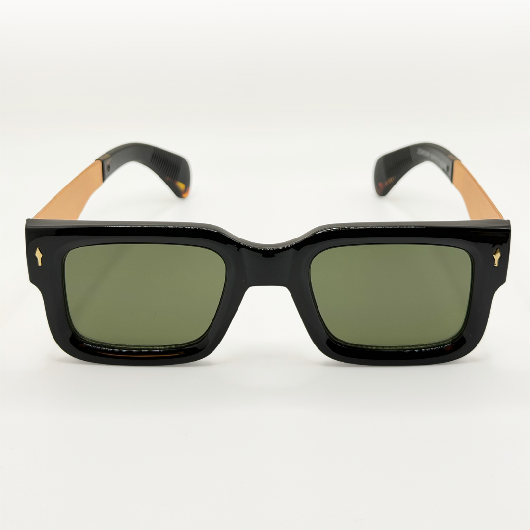 Vintage Polarized Square Sunglasses Amber Gold Frame adjustable tint sunglasses - View 24