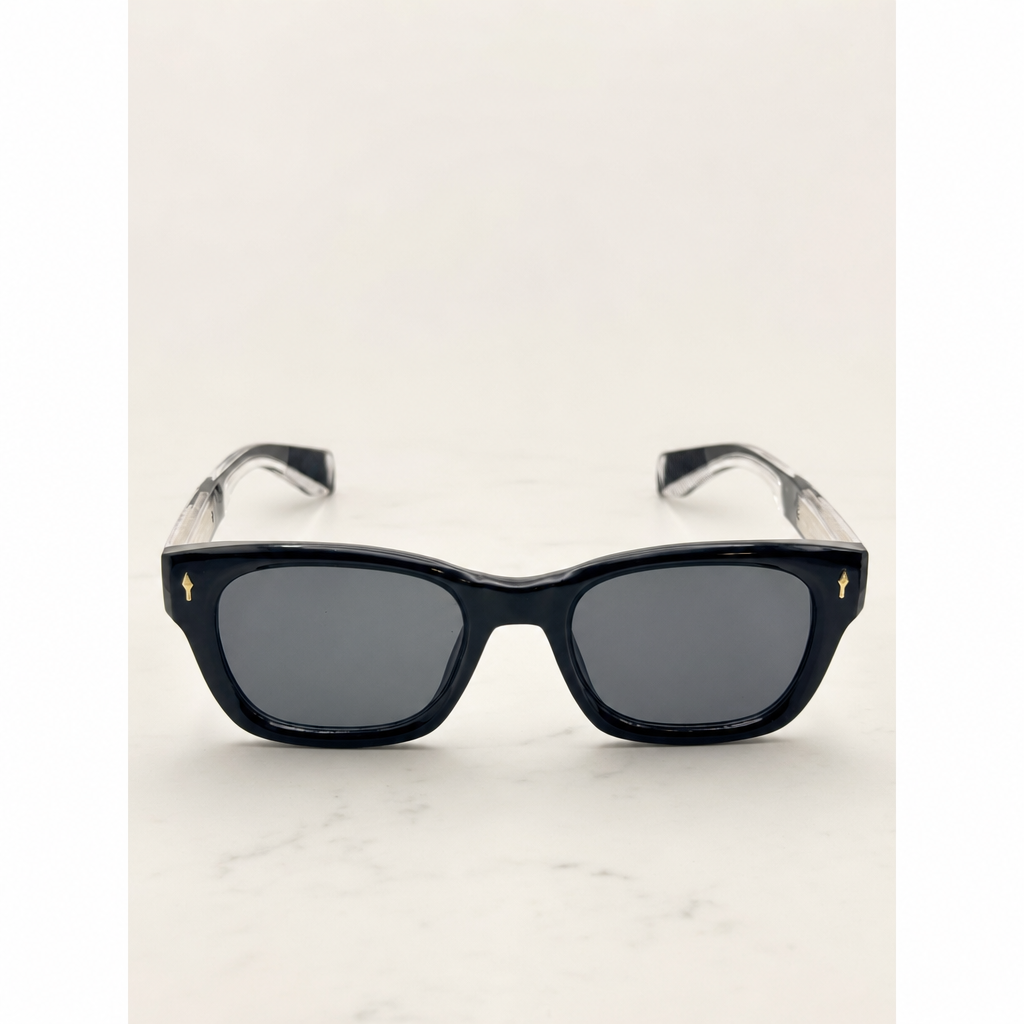 Unisex Retro-Inspired Square Sunglasses with UV400 Protection & Personalized Sunglasses Case