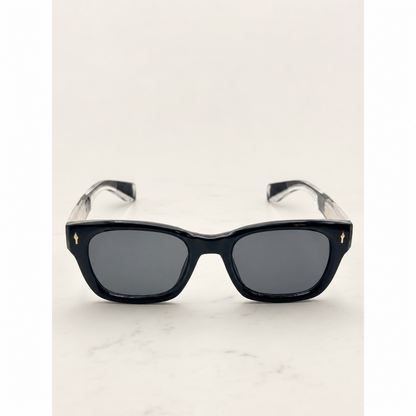 Unisex Retro-Inspired Square Sunglasses with UV400 Protection & Personalized Sunglasses Case