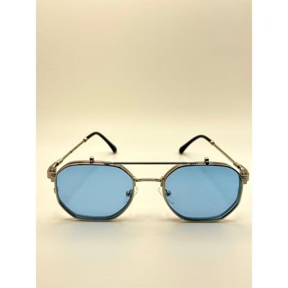 Flip Up Sunglasses For Men Women Vintage Metal Frame Adjustable Lift Up Lens Retro Steampunk Style Shades Fashion And Festival Eyewear adjustable tint sunglasses - View 11