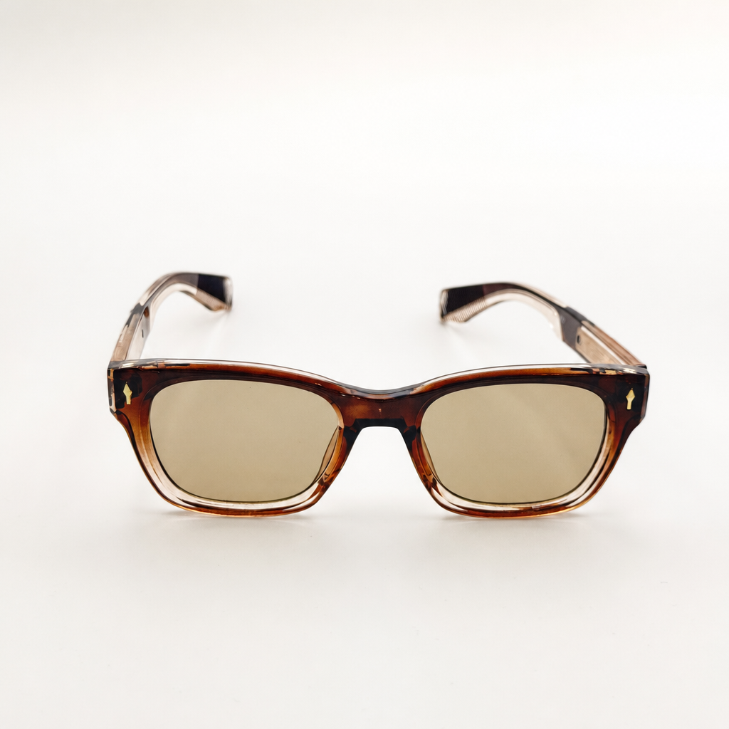 Unisex Retro-Inspired Square Sunglasses with UV400 Protection & Personalized Sunglasses Case