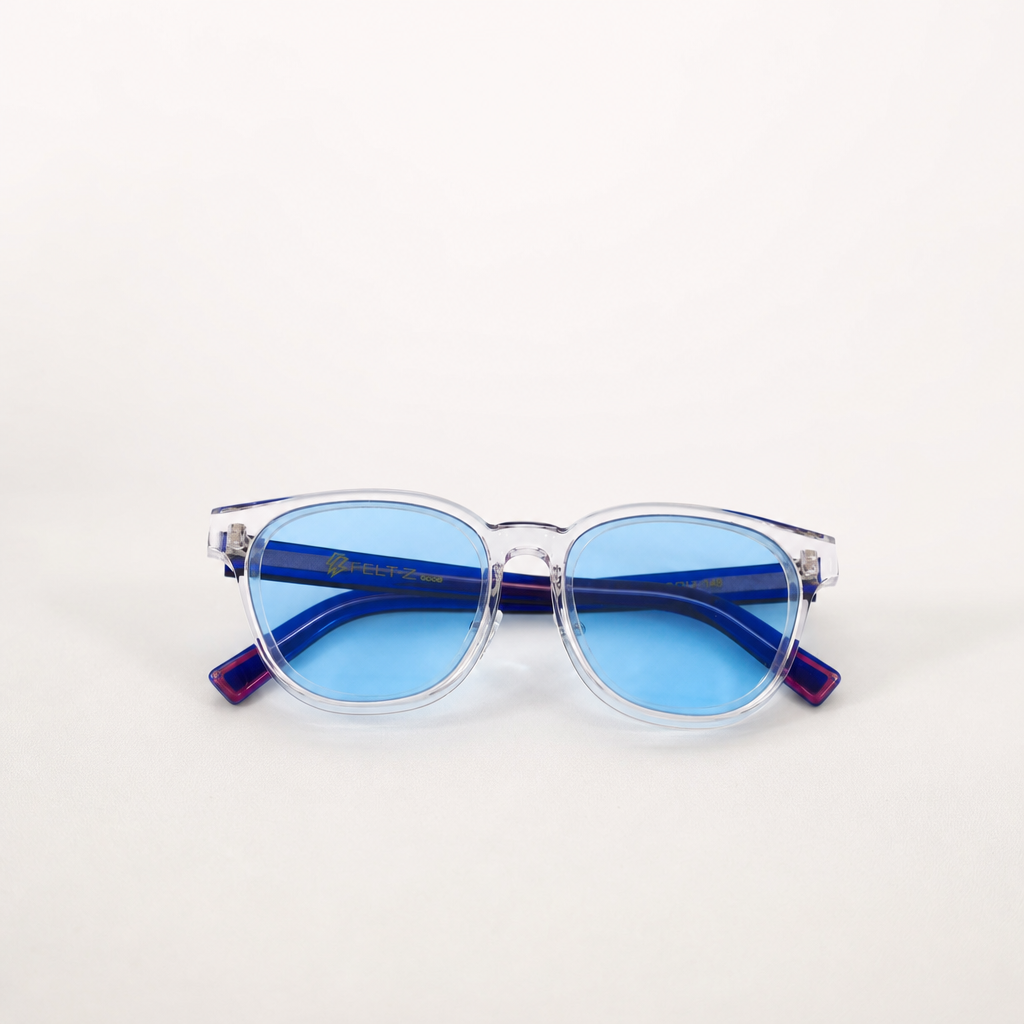 Crystal Icy blue Acetate Polarized Unisex Sunglasses