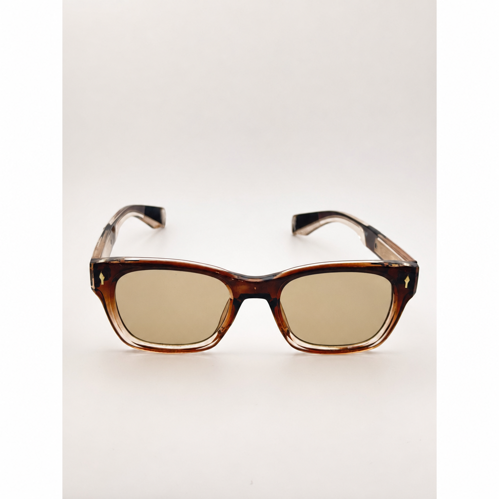 Unisex Retro-Inspired Square Sunglasses with UV400 Protection & Personalized Sunglasses Case