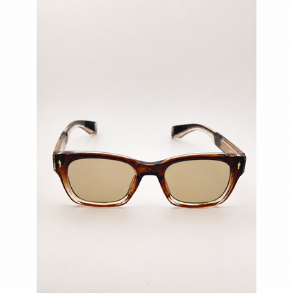 Unisex Retro-Inspired Square Sunglasses with UV400 Protection & Personalized Sunglasses Case