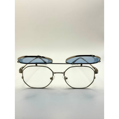 Flip Up Sunglasses For Men Women Vintage Metal Frame Adjustable Lift Up Lens Retro Steampunk Style Shades Fashion And Festival Eyewear adjustable tint sunglasses - View 9